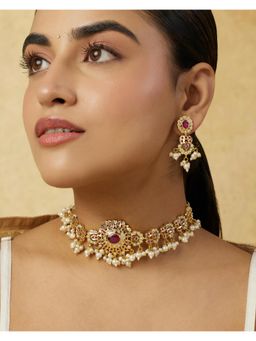 Indinoor - Trevika Jadau Necklace Set