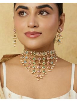Indinoor - Treekona Jadau Necklace Set