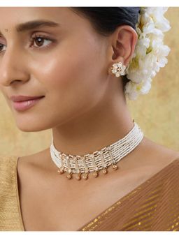 Indinoor - Aveshah Kundan Polki Necklace Set