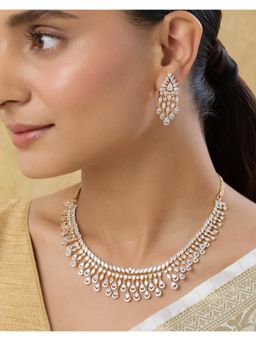 Indinoor - Kuhoor Zircon Necklace Set