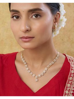 Indinoor - Krita Zircon Necklace Set