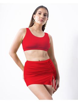 AOBA - Round Neck Skirted Swim Set