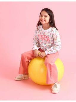U.S. POLO ASSN. - Girls All Over Printed Sweatshirt