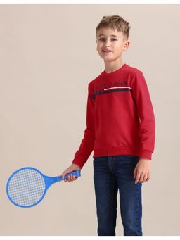 U.S. POLO ASSN. - Brand Printed Regular Fit Sweatshirt Red