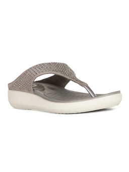 Bata - Women Slip-On Flipflops- Grey
