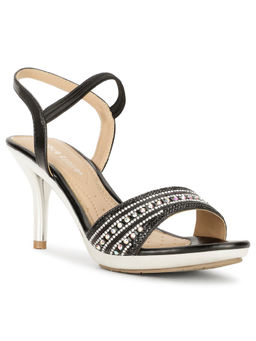 Bata - Women Slip-On Embellished Heels- Black