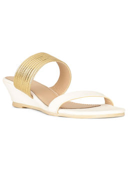 Bata - Women Casual Wedge Heels- White