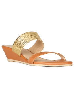 Bata - Women Casual Wedge Heels- Tan