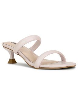 Bata - Women Slip-On Solid Heels- Beige