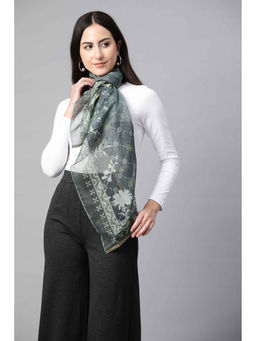 Silk Land - Olive Women's Digital Printed Scarf