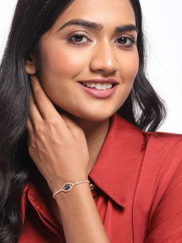 Blueberry - Delicate Evil Eye Chain Bracelet