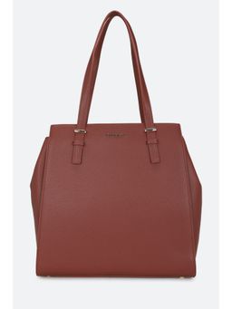 Van Heusen - Women Maroon Textured Casual Handbag