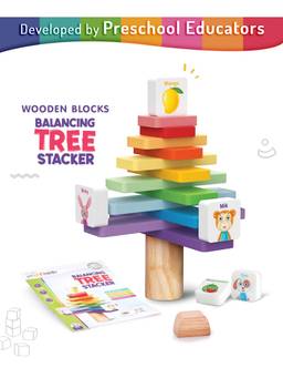 Intelliskills - Premium Wooden Balancing Tree With Blocks