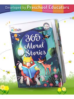 Intelliskills - Premium '365 Moral Stories' Book (Illustrated) For Kids