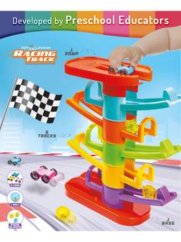Intelliskills - Premium Zip Zap Zoom Racing Toy Car Ramp Race Track