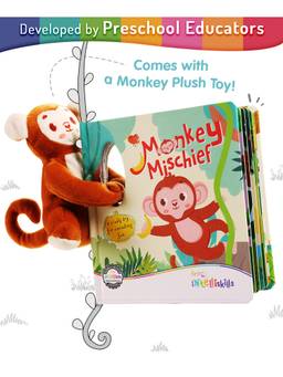 Intelliskills - Monkey Mischief Story Book With Plush Toy