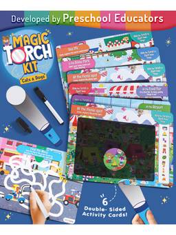 Intelliskills - 12-In-1 Search & Find Magic Torch Activity Kit Cats & Dogs