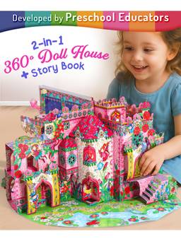 Intelliskills - 360 3D Pop-Up Doll House Interactive Book