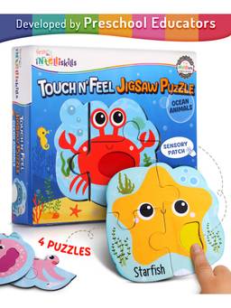 Intelliskills - Touch N Feel Jigsaw Puzzle- Ocean Animals