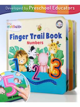 Intelliskills - Pave-A-Way Finger Trail - Numbers Tactile 1234 Tracing Book
