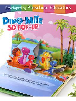 Intelliskills - Dino-Mite 3D Pop-Up Story Book For Kids