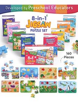Intelliskills - 8-In-1 Jigsaw Learning Puzzle (Pack Of 8)