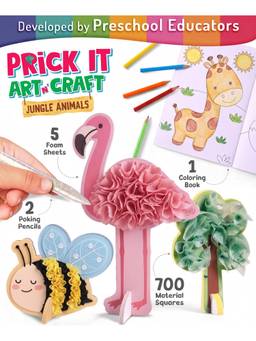 Intelliskills - Jungle Animals Prick It Art N' Craft Creative Kit