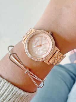 Joker and Witch - Joker & Witch Champagne Please Rose Gold Watch Bracelet Stack (L)