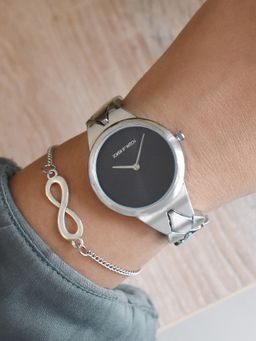 Joker and Witch - Joker & Witch Gretchen Silver Watch Bracelet Stack (L)