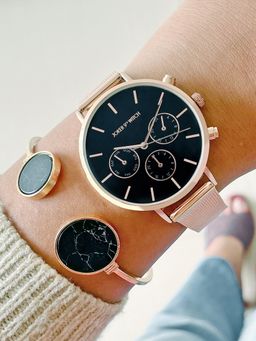 Joker and Witch - Joker & Witch Mystique Rose Gold Watch Bracelet Stack (L)