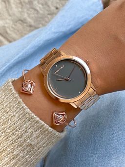 Joker and Witch - Joker & Witch Iris Rose Gold Watch Bracelet Stack (L)