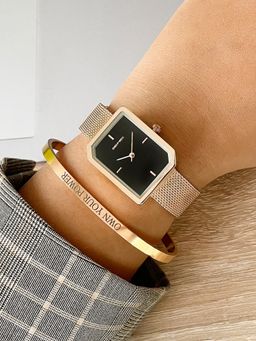 Joker and Witch - Joker & Witch Candace Rose Gold Watch Bracelet Stack (L)