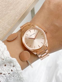 Joker and Witch - Joker & Witch Camalia Rose Gold Watch Bracelet Stack (L)