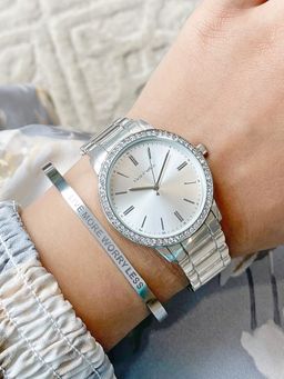 Joker and Witch - Joker & Witch Nori Silver Watch Bracelet Stack (L)