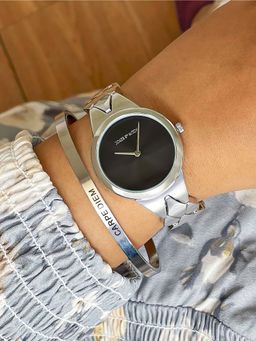 Joker and Witch - Joker & Witch Nikki Silver Watch Bracelet Stack (L)