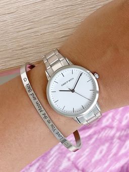 Joker and Witch - Joker & Witch Twyla Silver Watch Bracelet Stack (L)