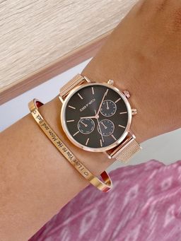 Joker and Witch - Joker & Witch Makena Rose Gold Watch Bracelet Stack (L)