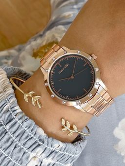 Joker and Witch - Joker & Witch Zia Rose Gold Watch Bracelet Stack (L)