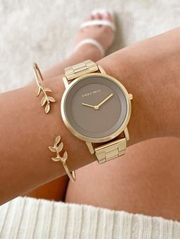 Joker and Witch - Joker & Witch Adrena Gold Watch Bracelet Stack (L)