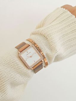 Joker and Witch - Joker & Witch Amelia Rose Gold Watch Bracelet Stack (L)