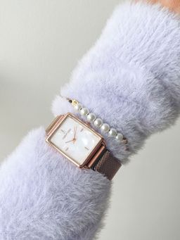 Joker and Witch - Joker & Witch Chantel Rose Gold Watch Bracelet Stack (L)