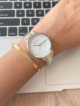 Joker and Witch - Joker & Witch Delores Dualtone Watch Bracelet Stack (L)