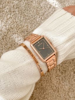 Joker and Witch - Joker & Witch Elodie Rose Gold Watch Bracelet Stack (L)