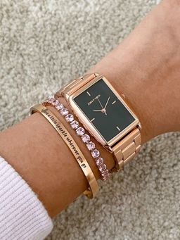 Joker and Witch - Joker & Witch Felicia Rose Gold Watch Bracelet Stack Set of 3 (L)