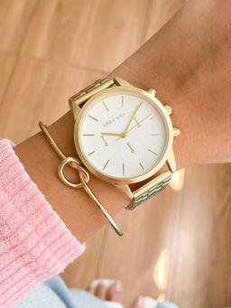 Joker and Witch - Joker & Witch Maxine Gold Watch Bracelet Stack (L)