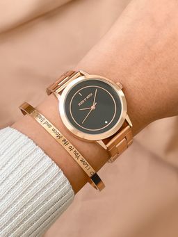 Joker and Witch - Joker & Witch Tatyana Rose Gold Watch Bracelet Stack (L)