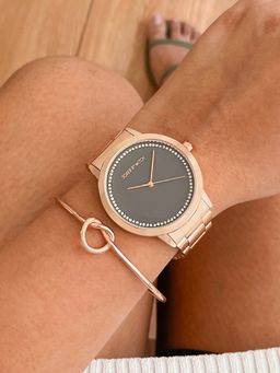 Joker and Witch - Joker & Witch Jacqueline Rose Gold Watch Bracelet Stack (L)