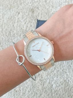 Joker and Witch - Joker & Witch Elyssa Dualtone Watch Bracelet Stack (L)