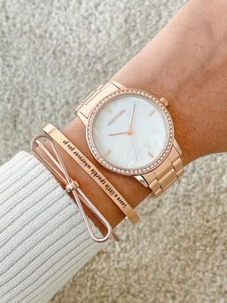 Joker and Witch - Joker & Witch Pegasis Rose Gold Watch Bracelet Stack Set of 3 (L)