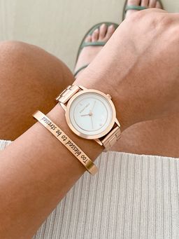 Joker and Witch - Joker & Witch Senna Rose Gold Watch Bracelet Stack (L)